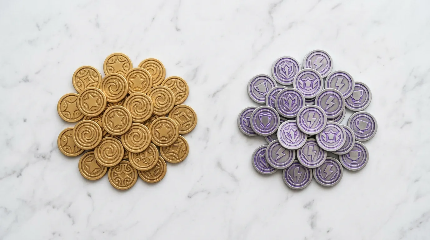 Gold Coins and Sweeps Coins comparison showing dual currency system at sweepstakes casinos