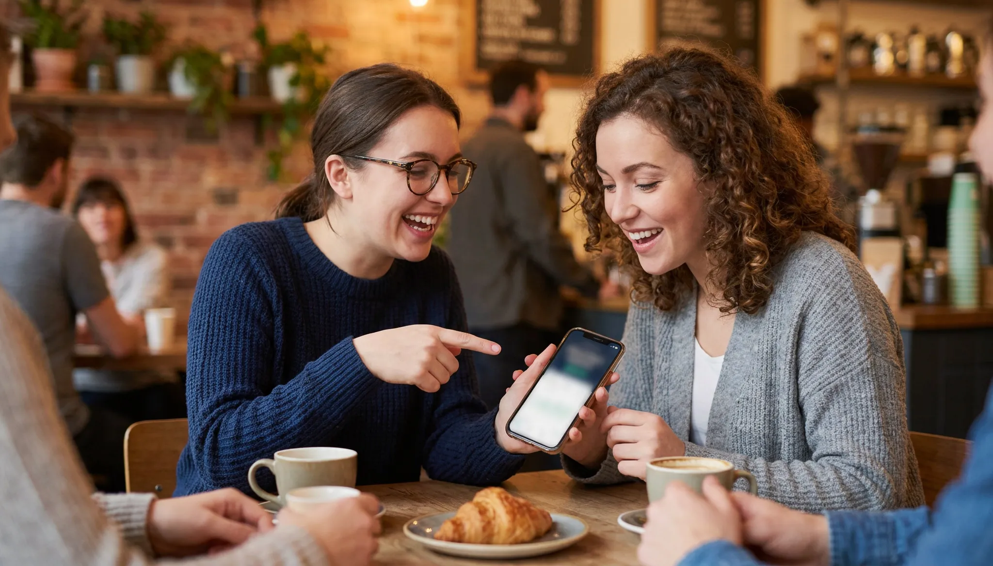 Friends sharing sweepstakes casino referral link earning bonus coins