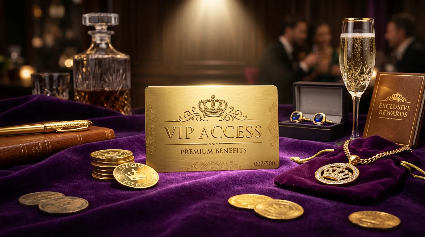 VIP loyalty program tiers at sweepstakes casino with exclusive rewards